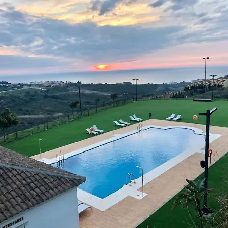 Apartment Small Oasis Nelson Mandela With Sea View, Two Bedrooms, Parking, Terrace And Pool Manilva